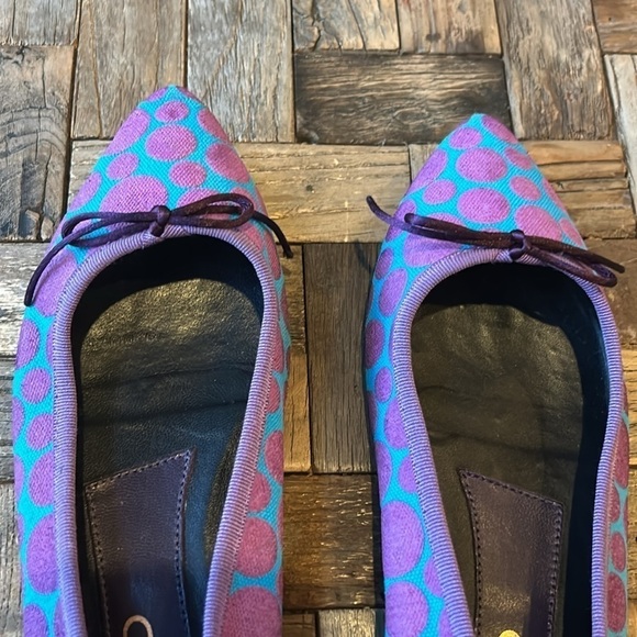 Marco Ballet Flats Pointy Toe Fabric Upper Size 37 - Picture 4 of 9